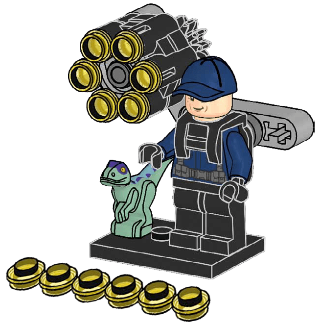 з мініфігуркою LEGO Jurassic World Ranger and Raptor полібег