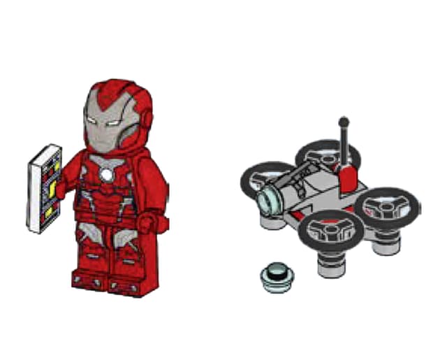 мініфігурка LEGO MARVEL Avengers Rescue and Drone , полібег