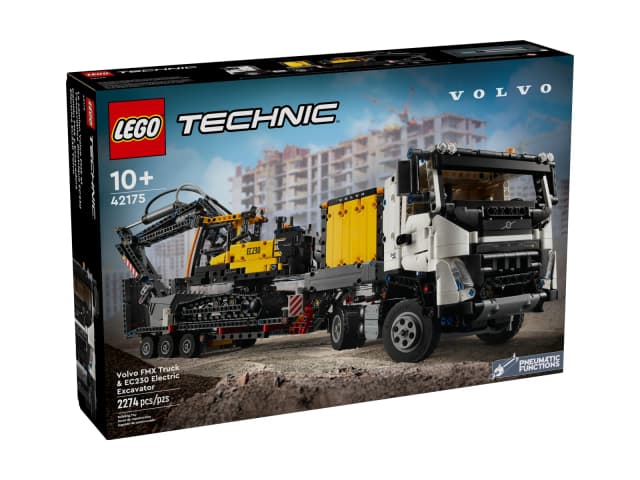 Вантажівка Volvo FMX і Електричний екскаватор EC230