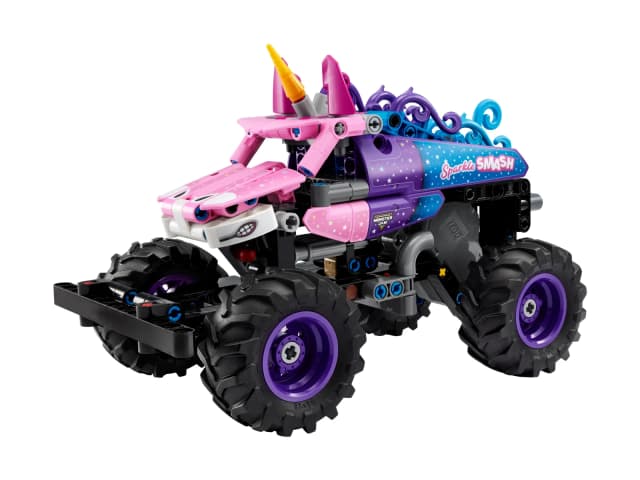Monster Jam™ Sparkle Smash™ із функцією «Pull-Back»