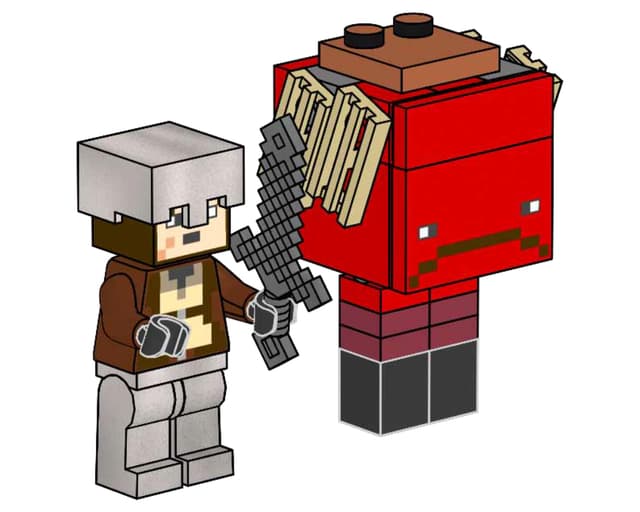 Коструктор LEGO Minecraft Nether Hero and Strider