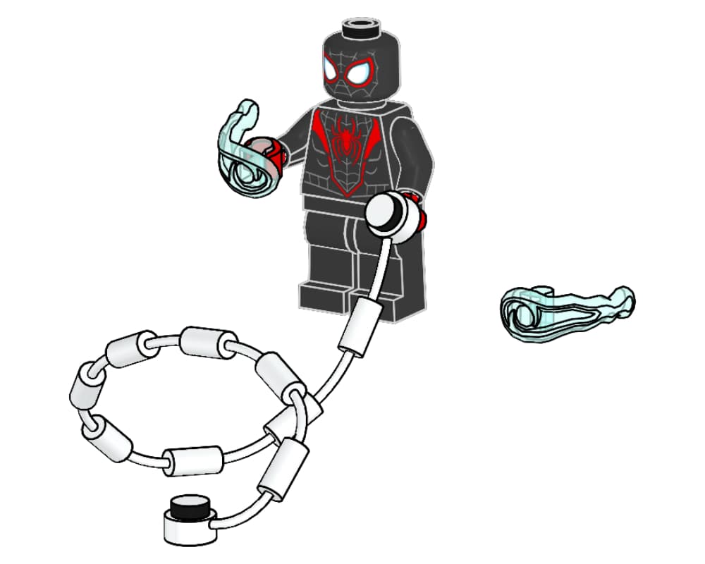 з мініфігуркою LEGO Marvel Spider-Man Miles Morales