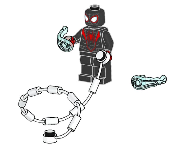 з мініфігуркою LEGO Marvel Spider-Man Miles Morales