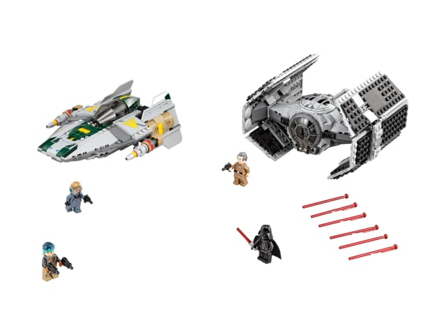 Vader's TIE Advanced vs. A-Wing Starfighter (TIE Advanced Вейдера проти винищувача A-Wing Starfighte