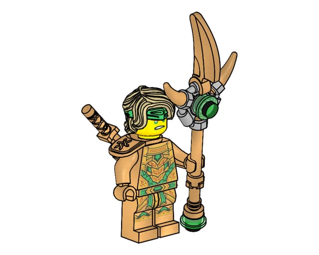 Фігурка Lego Ninjago Ninja Golden Oni Lloyd paper bag 1шт