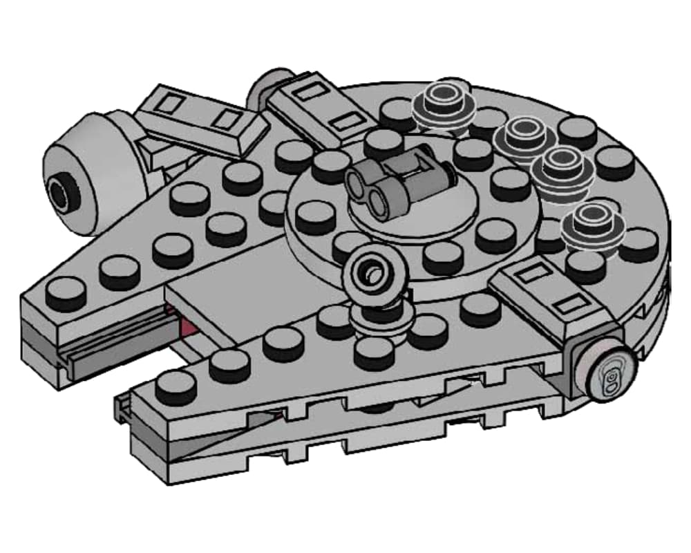 Millennium Falcon, мініфігурка Лего Зоряні війни Тисячолітній сокіл , полібег