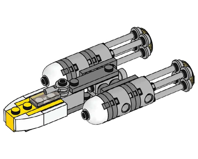 Y-wing, мініфігурка Лего Зоряні війни , полібег
