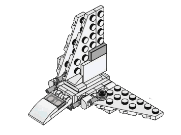Imperial Shuttle — полібег із мініатюрною моделлю імперського шатла