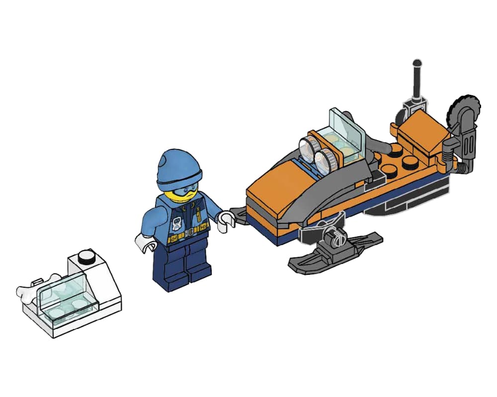 Лего LEGO City Арктичний дослідник зі снігоходом