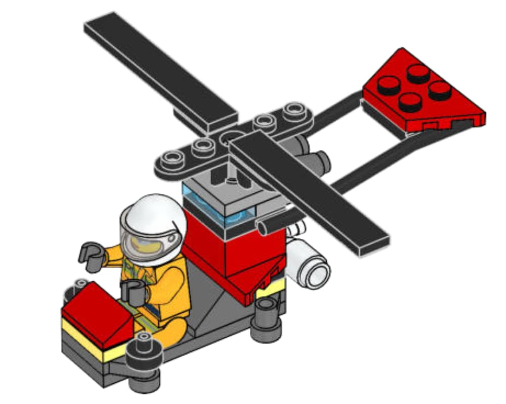 з мініфігуркою LEGO CITY City Gyrocopter , полібег