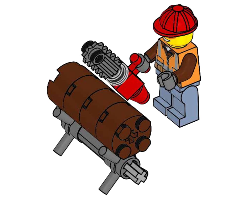з мініфігуркою LEGO CITY Lumberjack , полібег