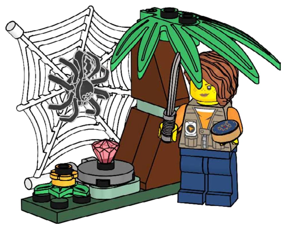 з мініфігуркою LEGO CITY Jungle Explorer , полібег