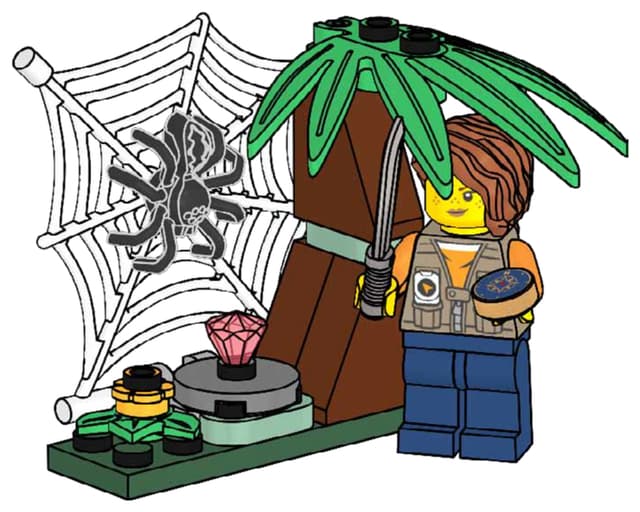 з мініфігуркою LEGO CITY Jungle Explorer , полібег