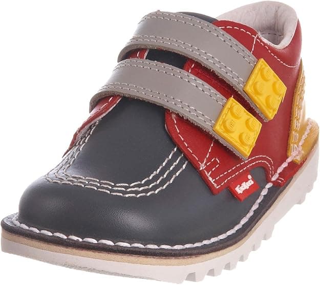 Kickers Kids Kick Lo LEGO Classic Shoe - Dark Grey