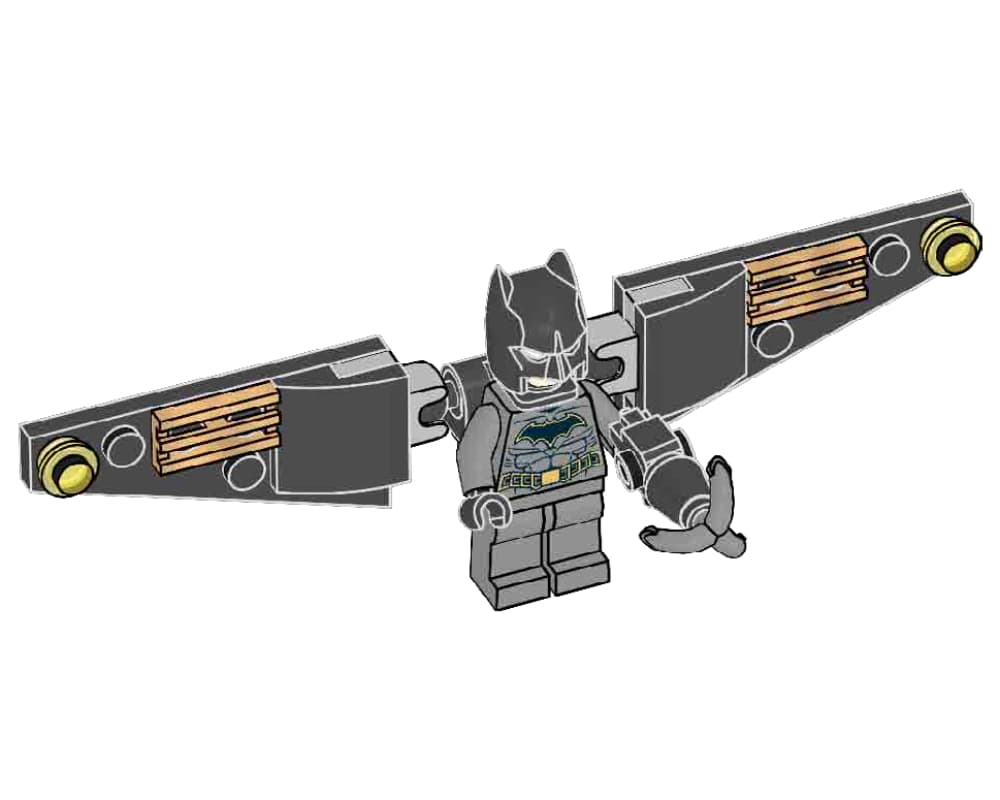 Фігурка Lego Super Heroes DC Batman with Wings foil pack 1шт