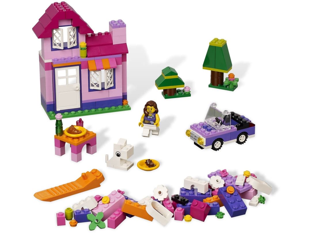 Рожева коробка з кубиками LEGO®