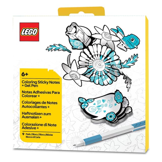 Sticky Notes and Gel Pen Set Botanicals