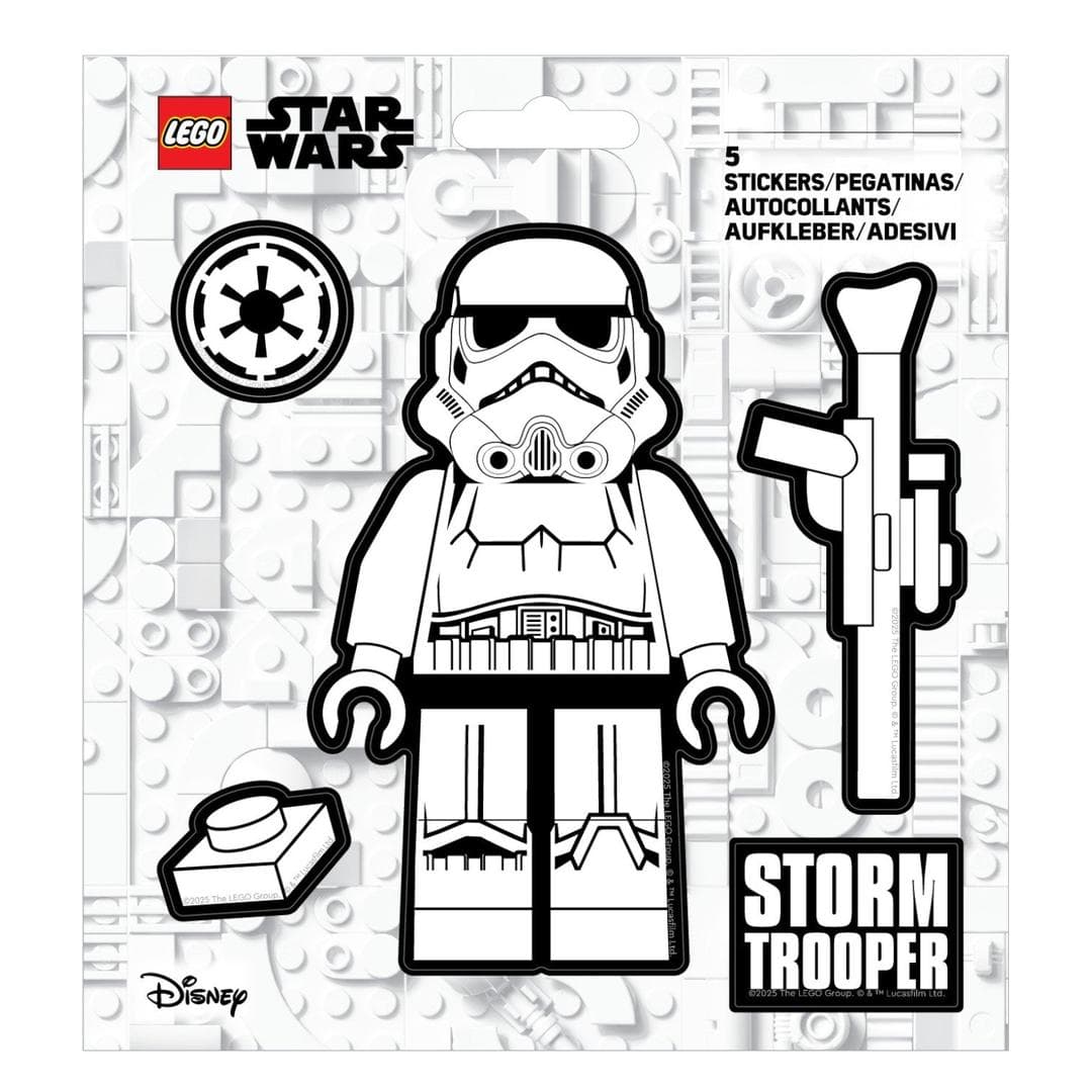 Star Wars Stormtrooper Black and White Stickers