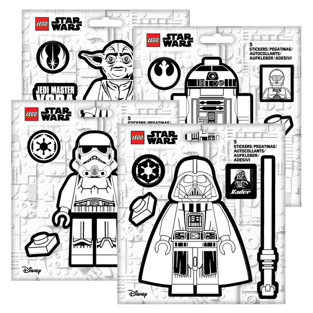 Star Wars Black and White Stickers