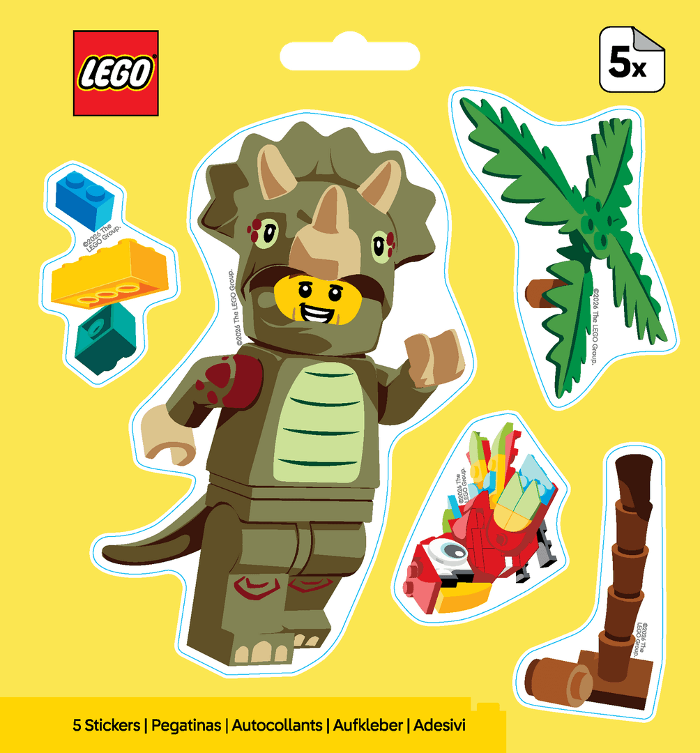 Triceratops Costume Fan Stickers