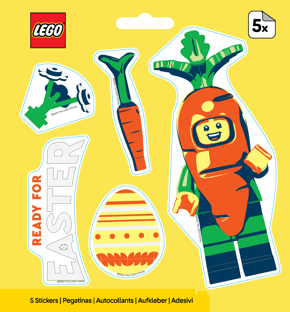 Easter Carrot Suit Guy Stickers