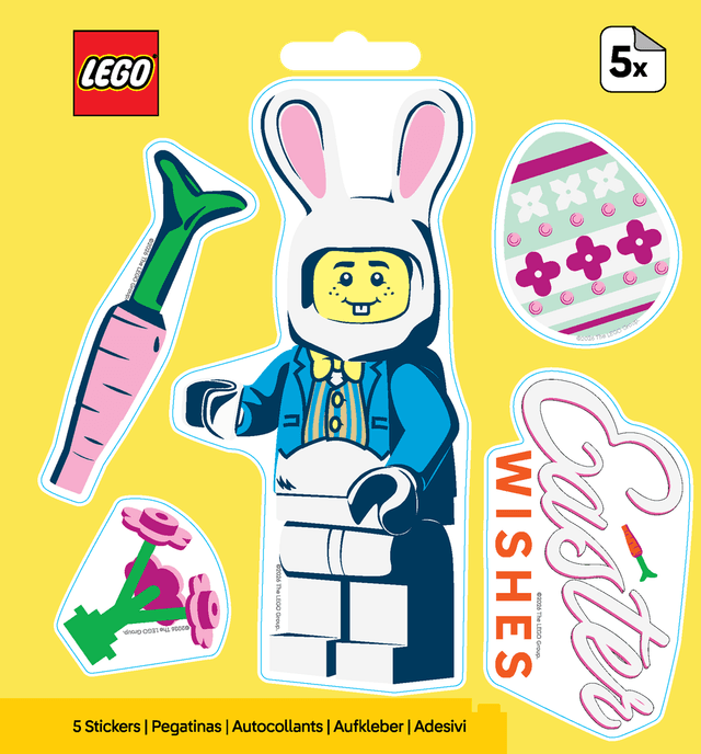 Easter Bunny Suit Guy Stickers