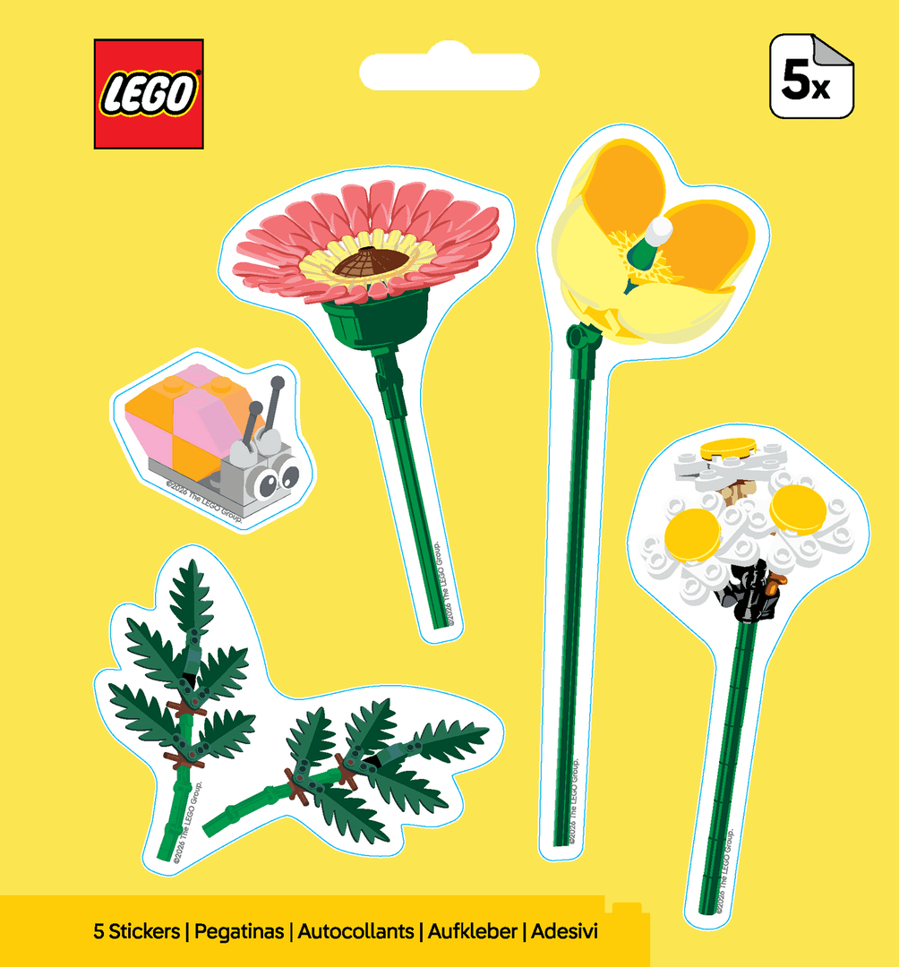 Botanicals Snail Bouquet Stickers