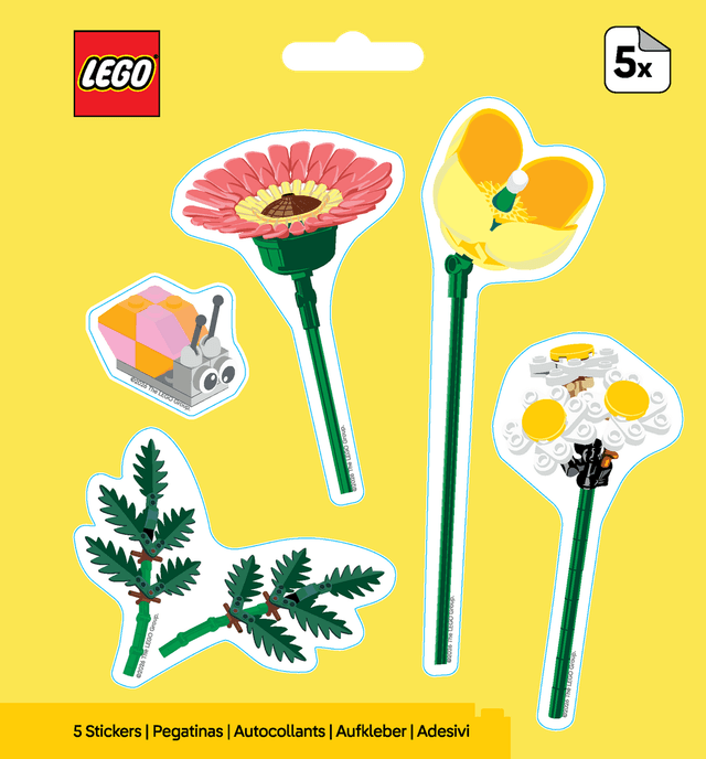 Botanicals Snail Bouquet Stickers