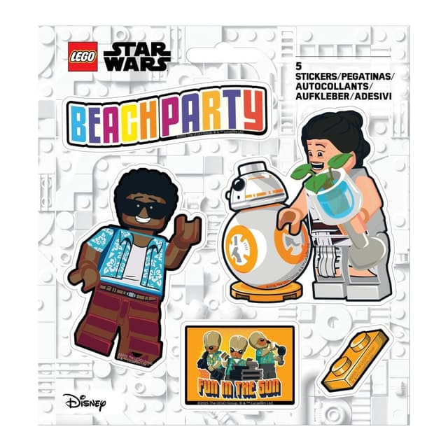 Star Wars Beach Party Stickers