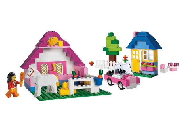 Велика коробка з рожевими елементами LEGO®