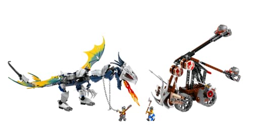 Viking Double Catapult vs. the Armored Ofnir Dragon
