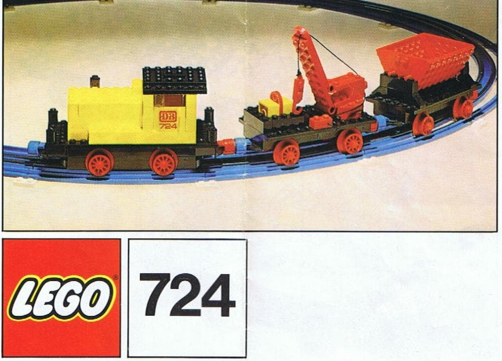 Diesel Locomotive with Crane and Tipper Wagon