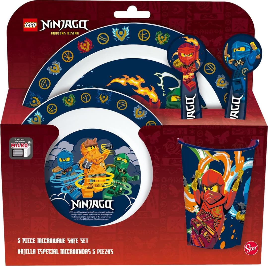 Ninjago: Dragons Rising 5 Piece Microwave Safe Set
