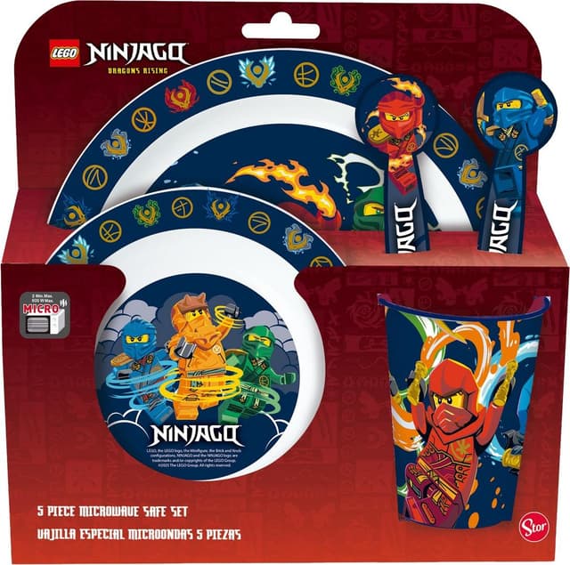 Ninjago: Dragons Rising 5 Piece Microwave Safe Set