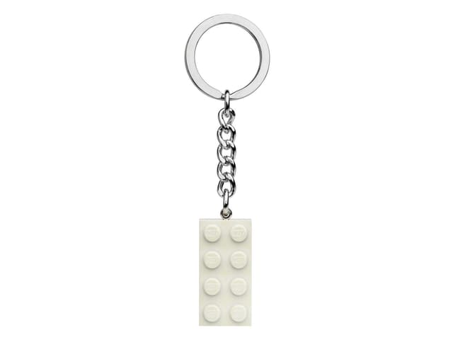 Pearl White Brick Key Chain
