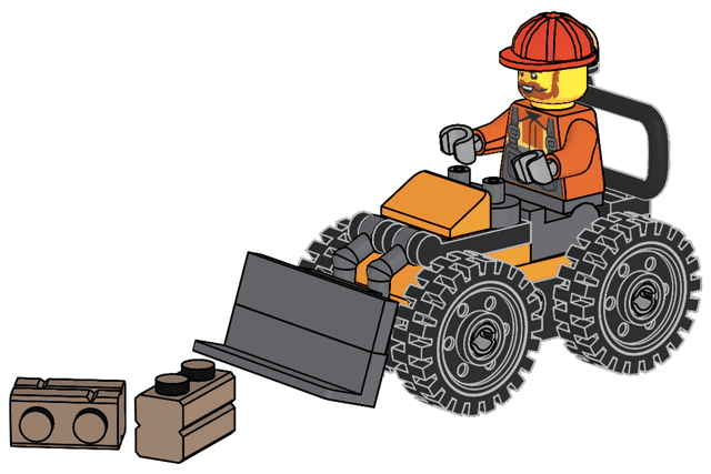Worker with Wheel Loader