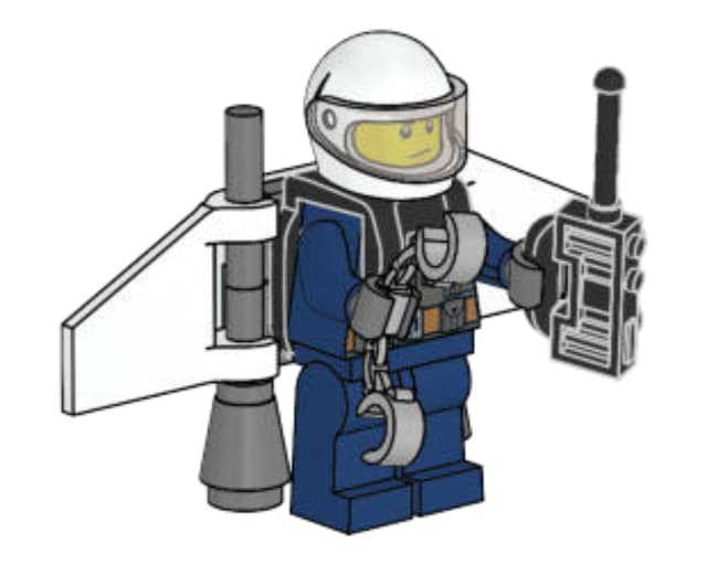 Officer with Jetpack