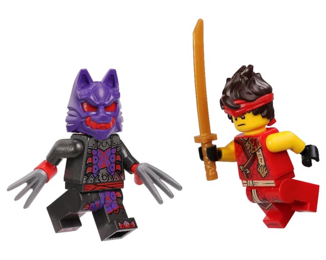 Kai vs. Wolf Mask Warrior Metal Box Ninjago njo0947 njo0895