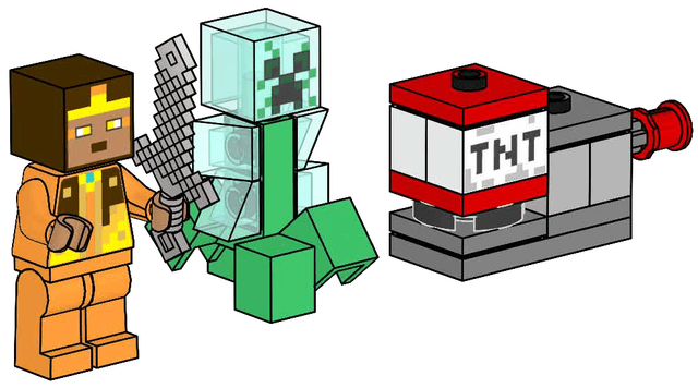 Фігурка Hero with Charged Creeper Paper Bag Minecraft min180 Новий