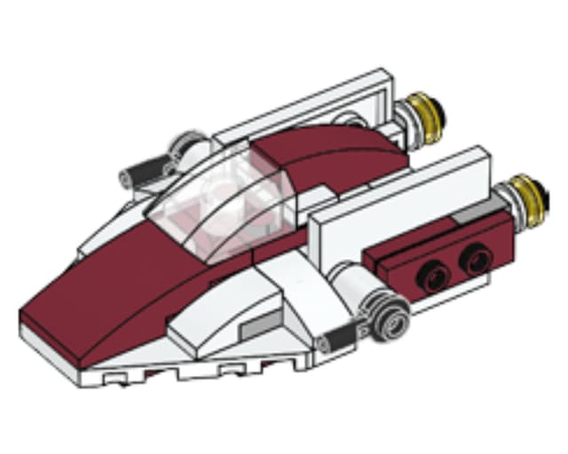 A-wing - Mini, мініфігурка Лего Зоряні війни , полібег