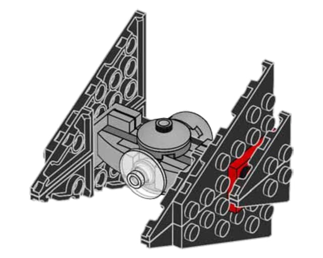 Sith Eternal TIE Dagger, мініфігурка Лего Зоряні війни , полібег
