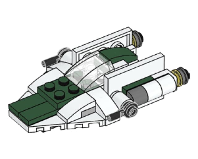 Resistance A-wing, мініфігурка Лего Зоряні війни , полібег
