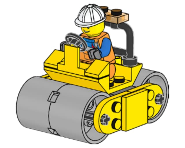 з мініфігуркою LEGO CITY Road Roller полібег