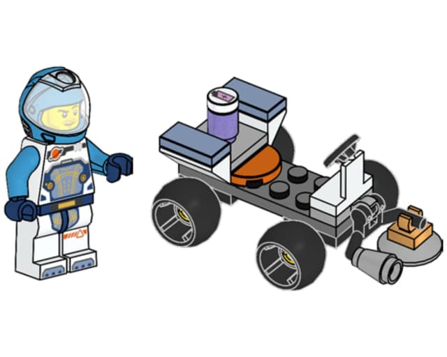 з мініфігуркою LEGO City Astronaut with Quad , полібег