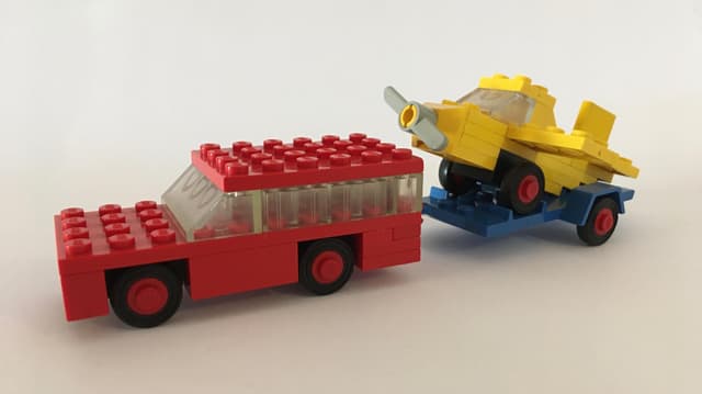 Car with Plane Transporter